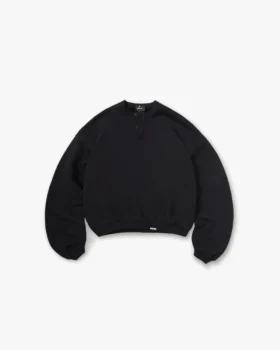 Initial Henley Collar Sweater